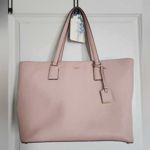 kate spade Blush Pink Handbag Tote Large Gently Used - Picture 14 of 16